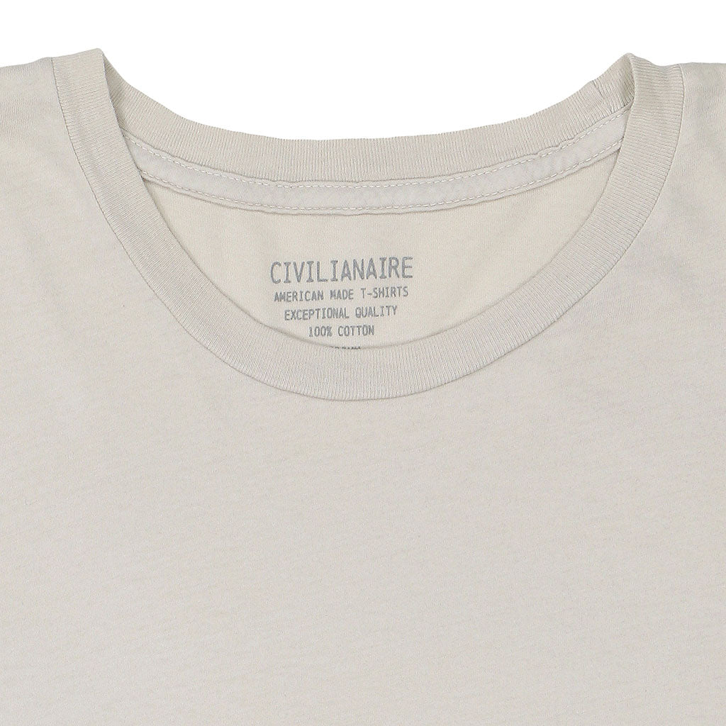 Crew Neck Short Sleeve Tee - Ash