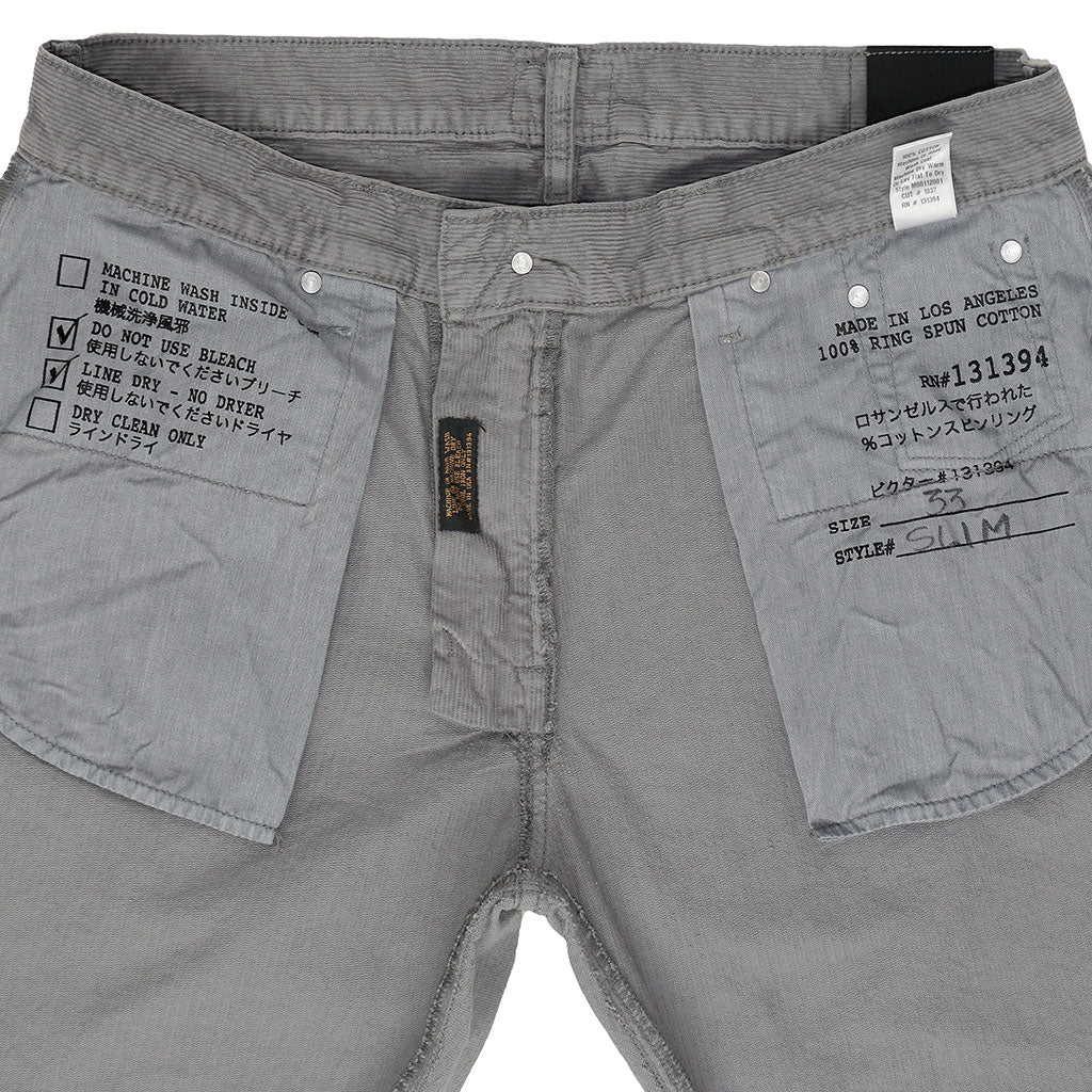 5-Pocket Slim Fit Corduroy Pants - Iron