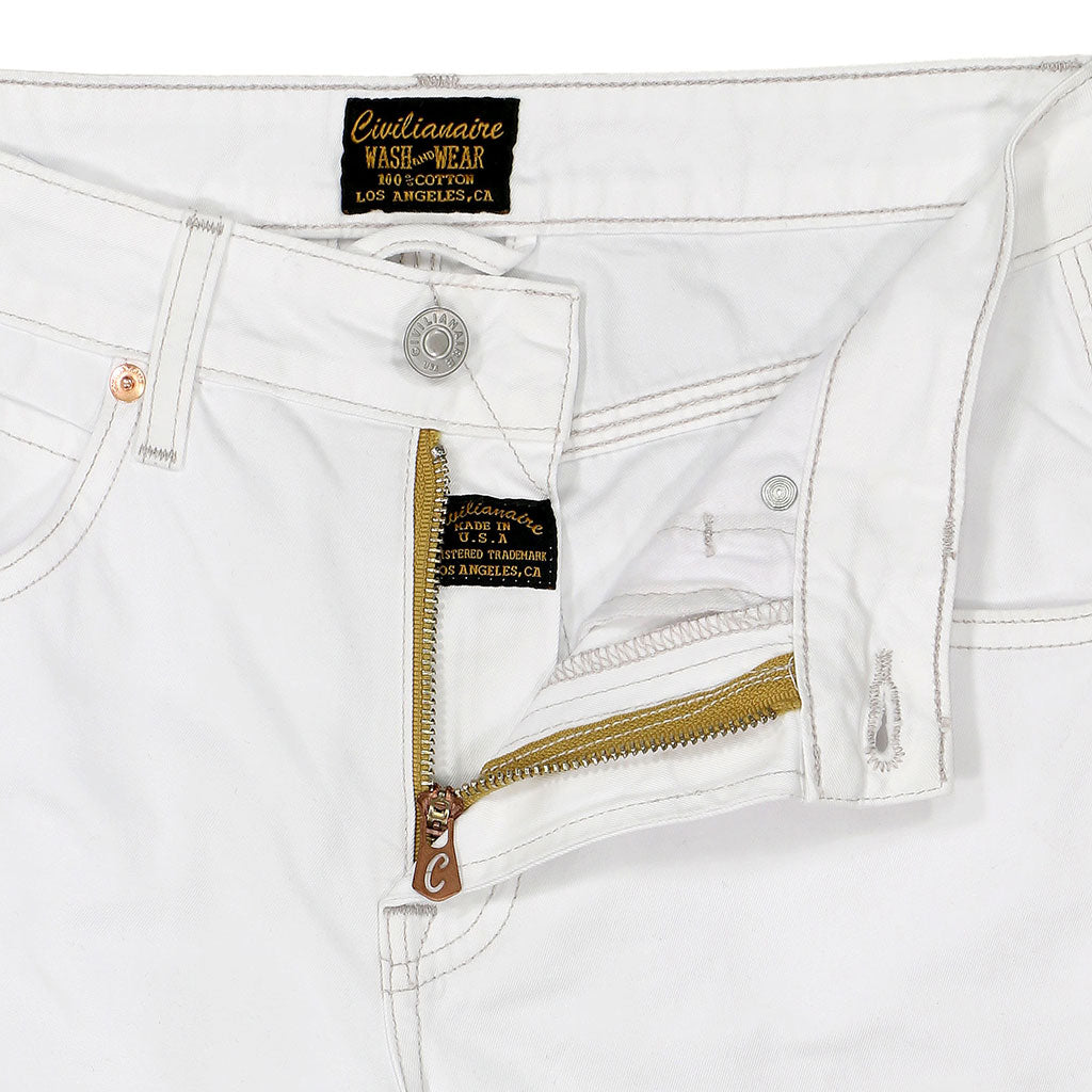 Women's Twill Carpenter Pant  - White