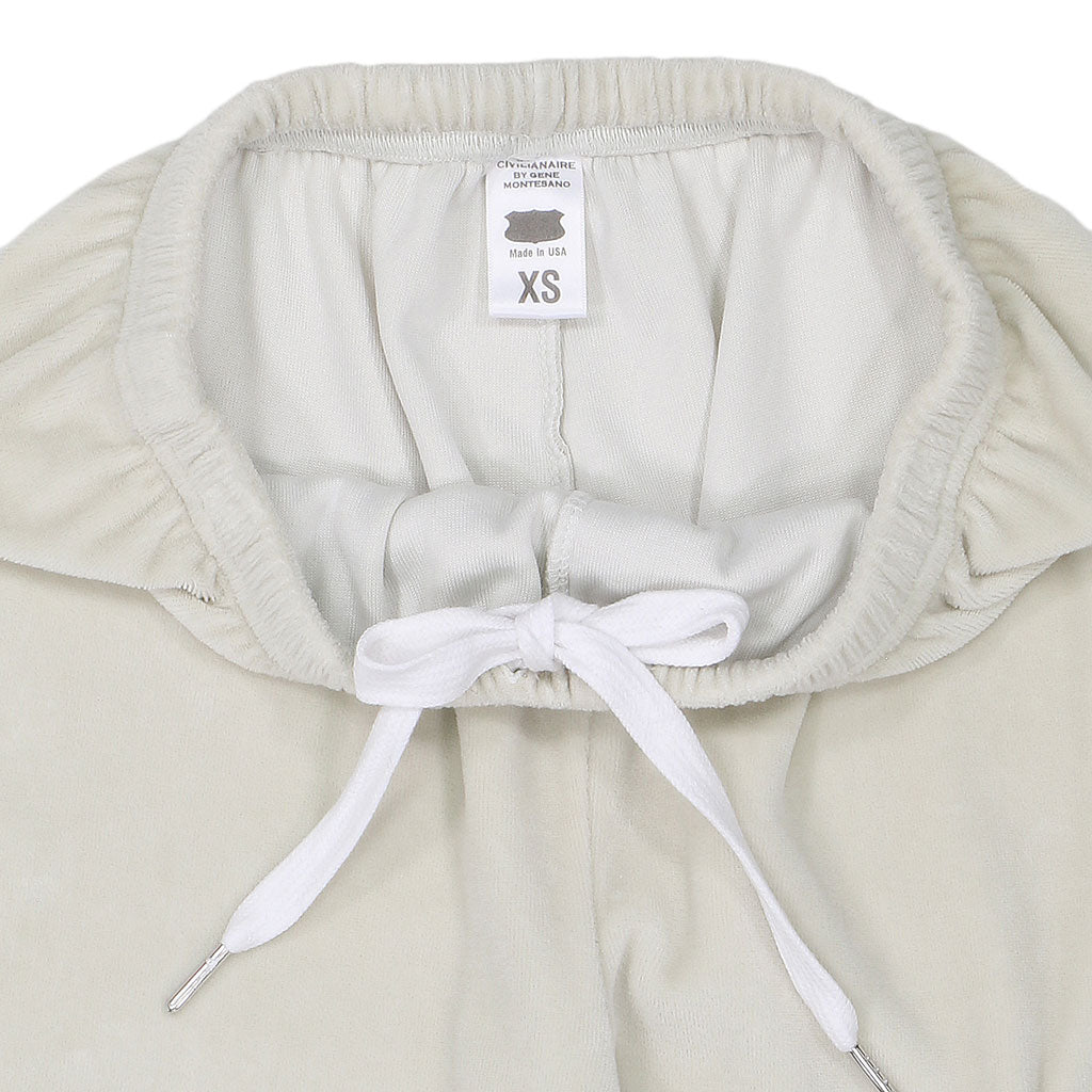 "SIENA" 26" Inseam Velour Sweatpants - Ash