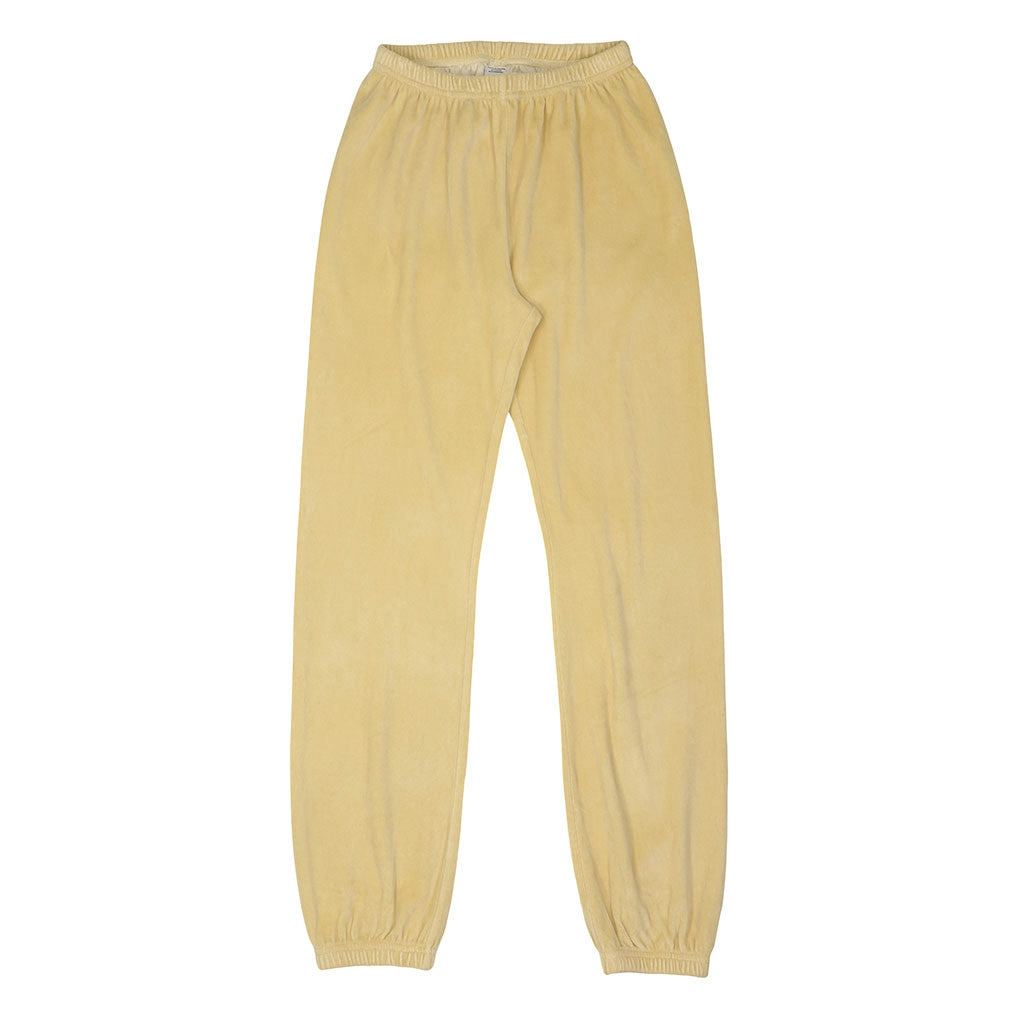 "SIENA" 26" Inseam Velour Sweatpants - Dijon