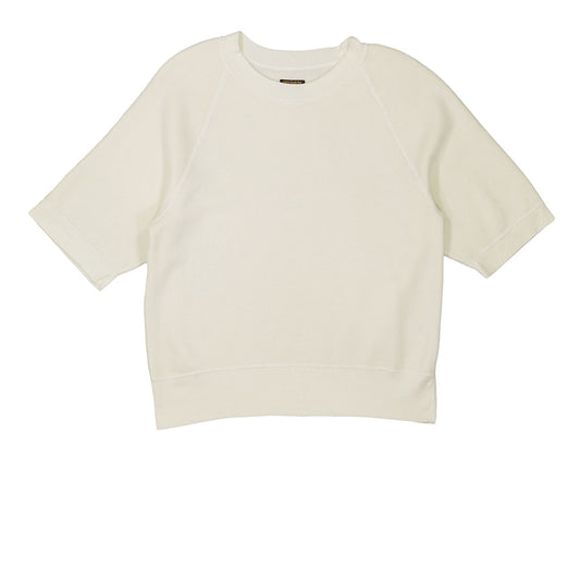 Short Sleeve Raglan Triblend Crewneck - Winter White