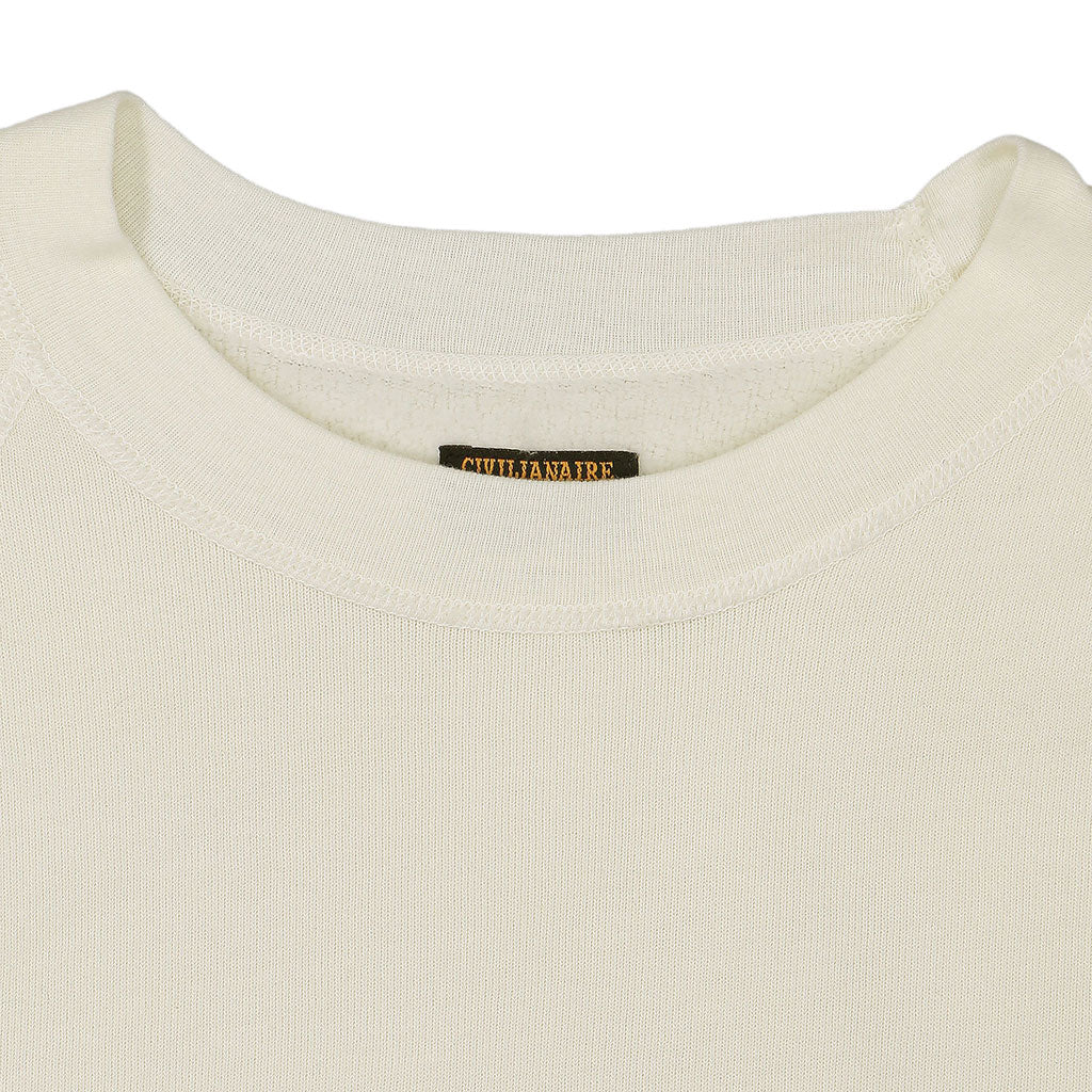 Short Sleeve Raglan Triblend  Crewneck - Winter White