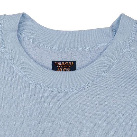 Short Sleeve Raglan Triblend  Crewneck - Bright Blue