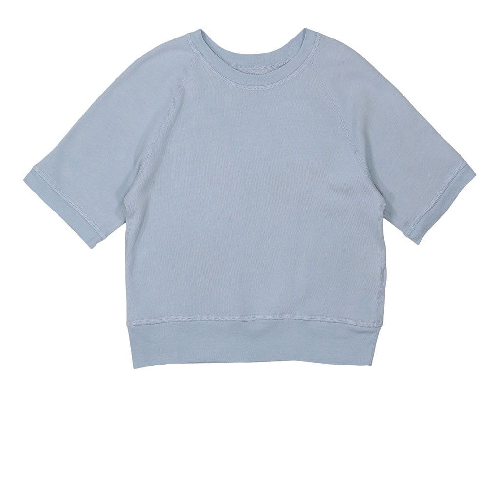 Short Sleeve Raglan Triblend  Crewneck - Cool Blue
