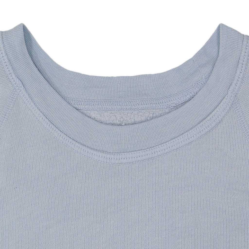 Short Sleeve Raglan Triblend  Crewneck - Cool Blue
