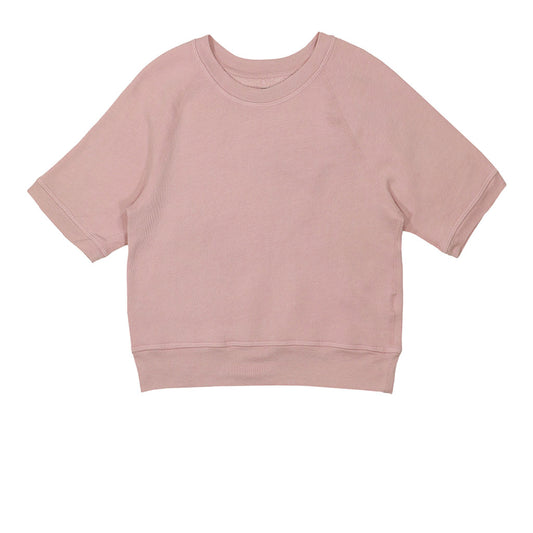 Short Sleeve Raglan Triblend Crewneck - Tea Rose