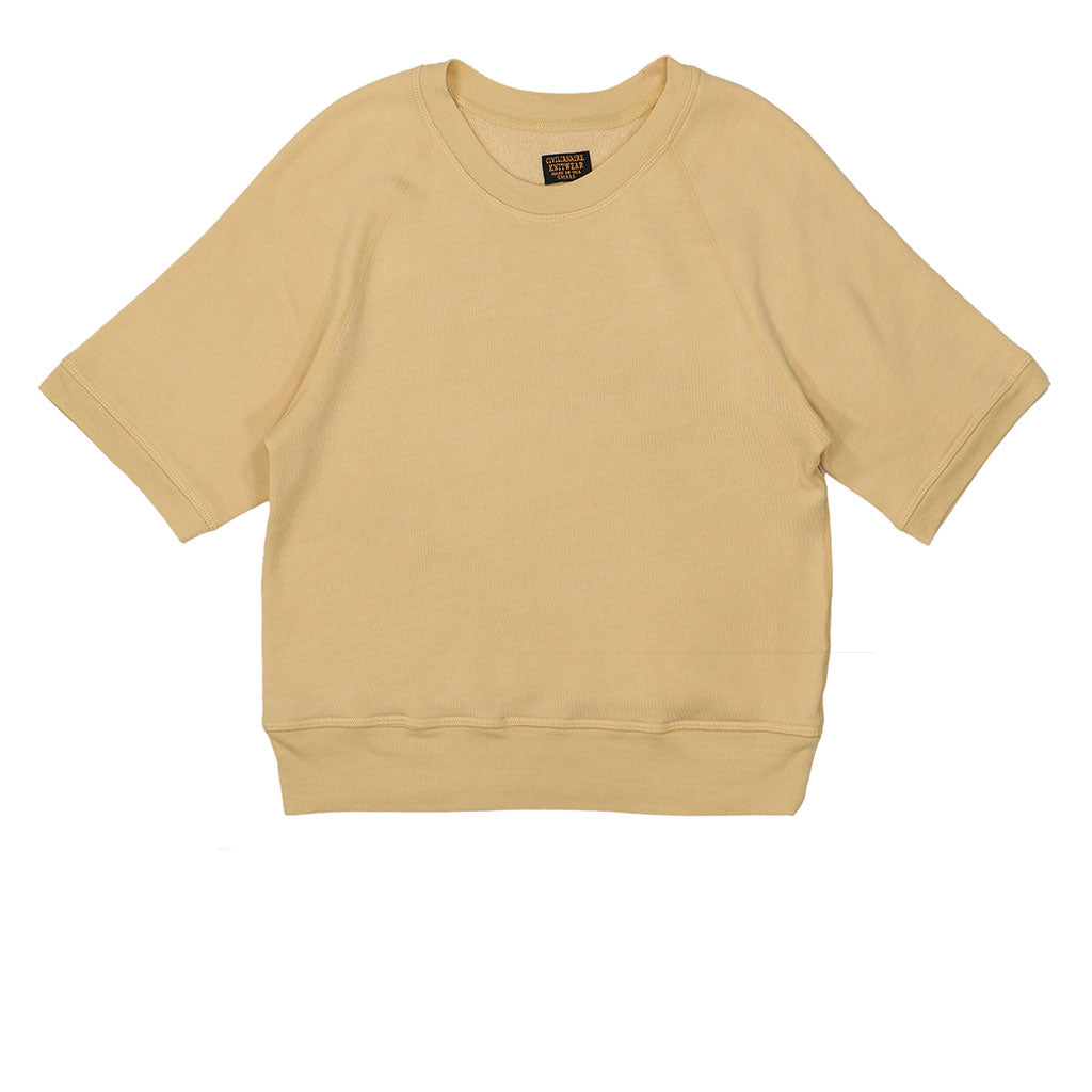 Short Sleeve Raglan Triblend  Crewneck - Sateen Canary
