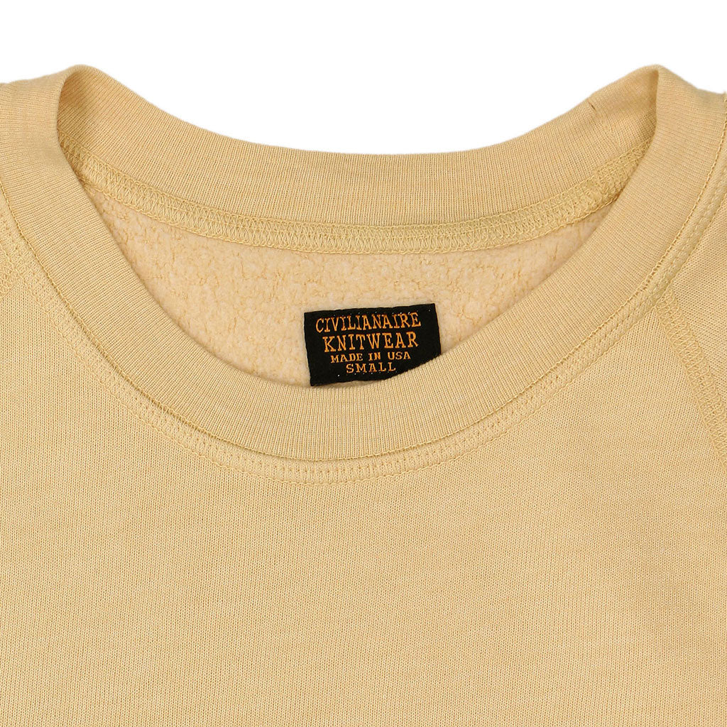 Short Sleeve Raglan Triblend  Crewneck - Sateen Canary