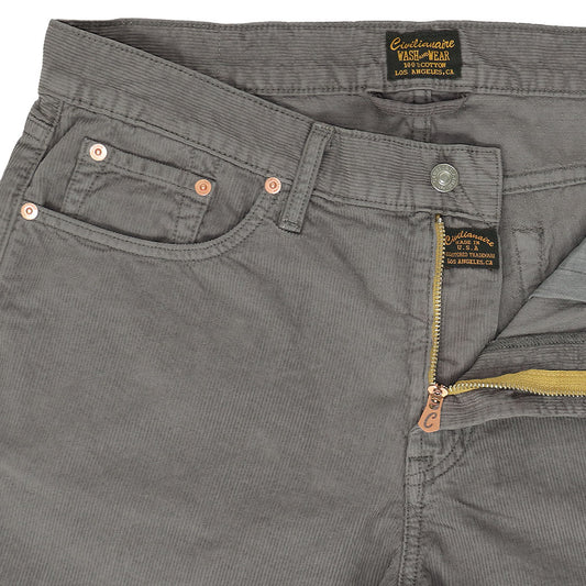 5-Pocket Slim Fit Corduroy Pants - Iron