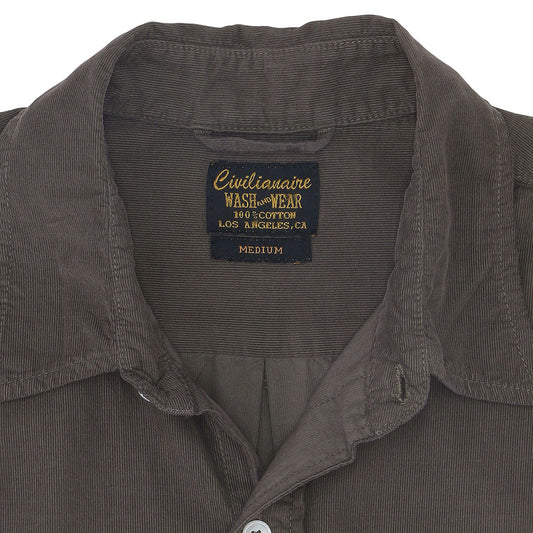 Long Sleeve Single Pocket Shirt 28-Wale Light Weight Corduroy - Husky