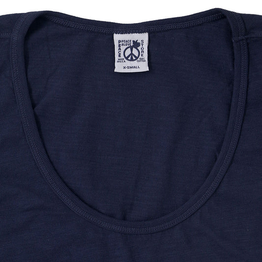 "Peace Store" Cotton Tank Top  - Dark Slate Blue