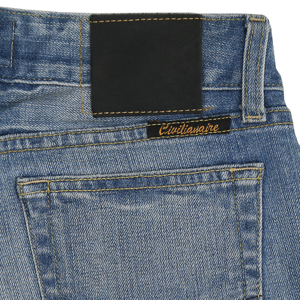 Women's 11 oz Gold Selvage Denim Super Slim Stretch Jean - Worn Thru Indigo