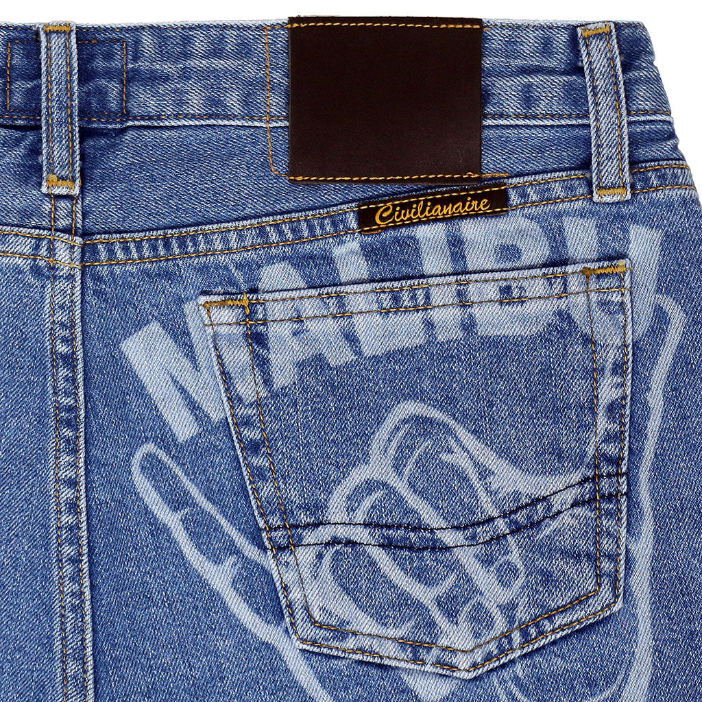 5 pocket Cut-Off  Boyfriend Shorts - Malibu Wash & Print