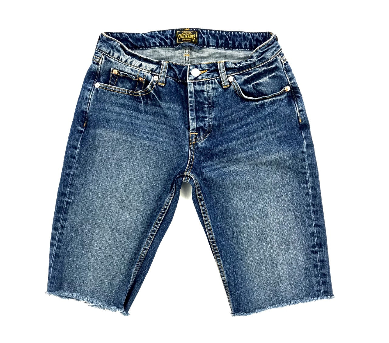 12.4 oz Denim Tomboy Cut Off Short  - Branson Wash