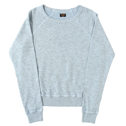 Long Sleeve Streaky French Terry Crew Neck Raglan Sweatshirt - Skyra Blue