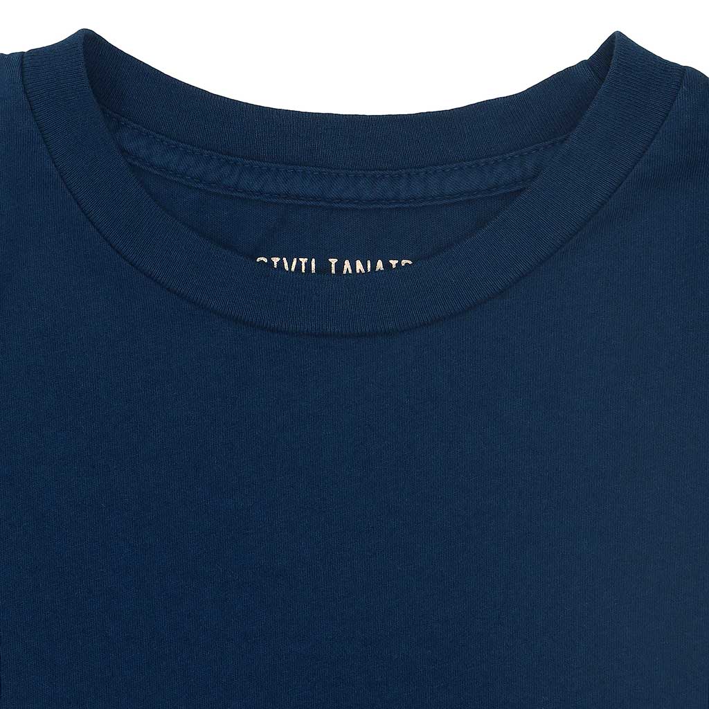 Women's Crew Neck Short Sleeve Tee - Navy Blue