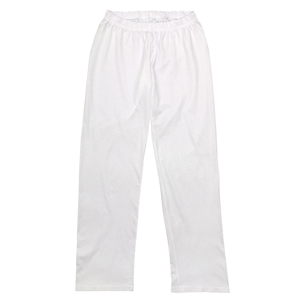 "Peace Store" Women's Jersey Sweatpants - White #1180