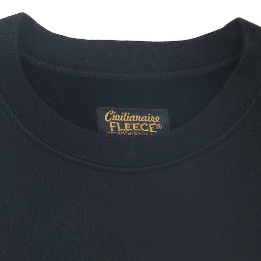 Long Sleeve 17.5 oz Fleece Women's Crewneck Sweatshirt - Black